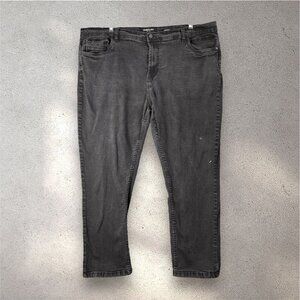 Kenneth Cole New York Jeans Men’s 46x30 Black Wash Tapered Fit Stretch Casual